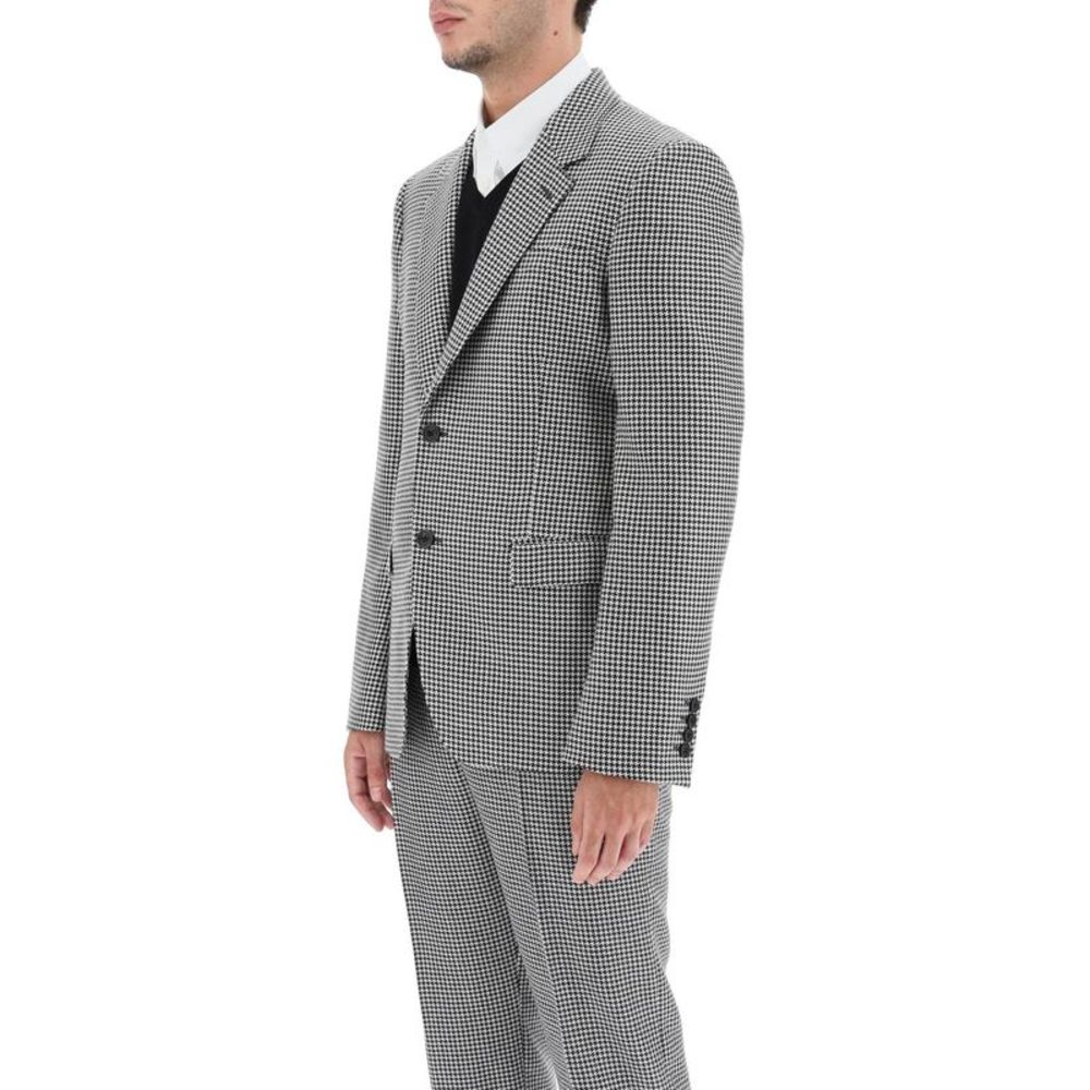 Alexander Mcqueen Houndstooth Wool Blazer - Picture 4 of 4